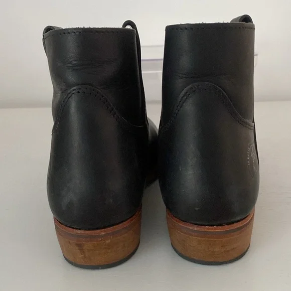 La Botte Gardiane Oiled Black Leather Pull On Boots - Size 38.5 / 8.5 - Picture 6 of 12